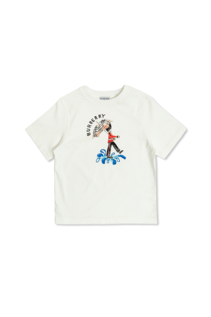 GUCCIキッズTシャツ2枚 Children's cotton T-shirt with Gucci logo in white cotton